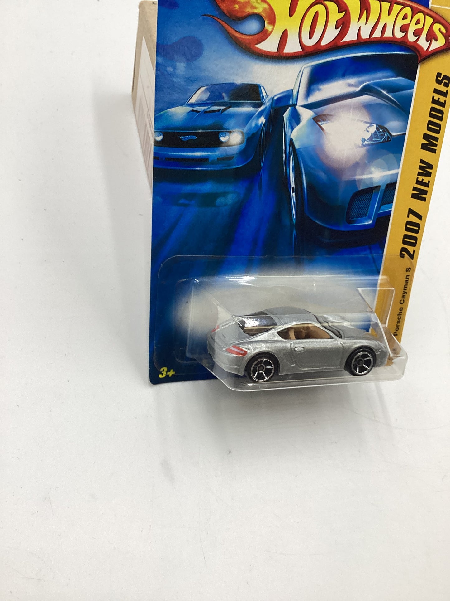 2007 Hot Wheels New Models #32 Porsche Cayman S Silver (Tan Interior) 98B