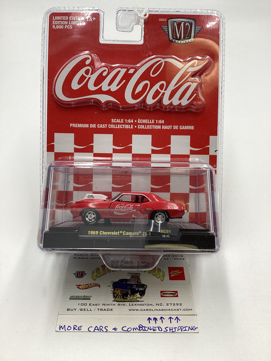 M2 Machines Coca Cola 1969 Chevrolet Camaro ZL-1 Red RC01 200C