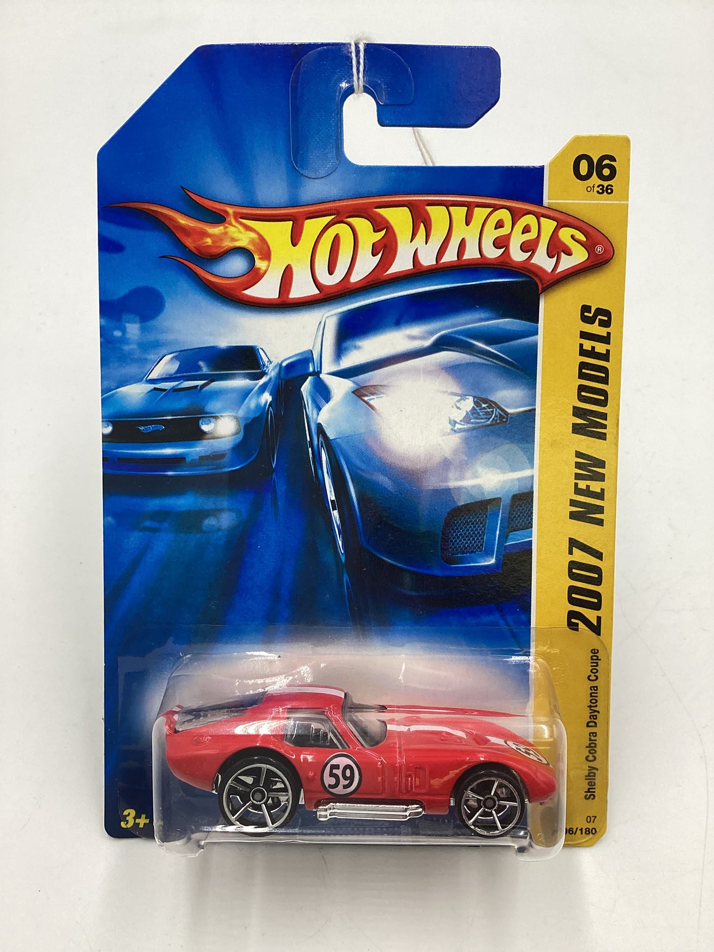 2007 Hot Wheels New Models #6 Shelby Cobra Daytona Coupe Red 21A