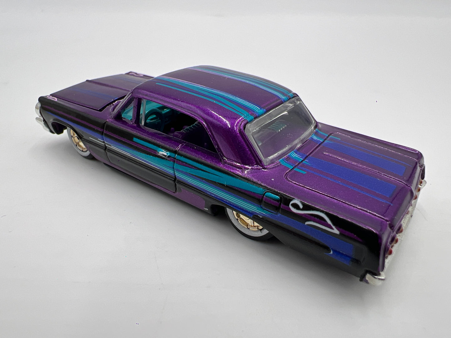 Racing Champions Lowriders 64 Chevy Impala Loose Purple/Blue