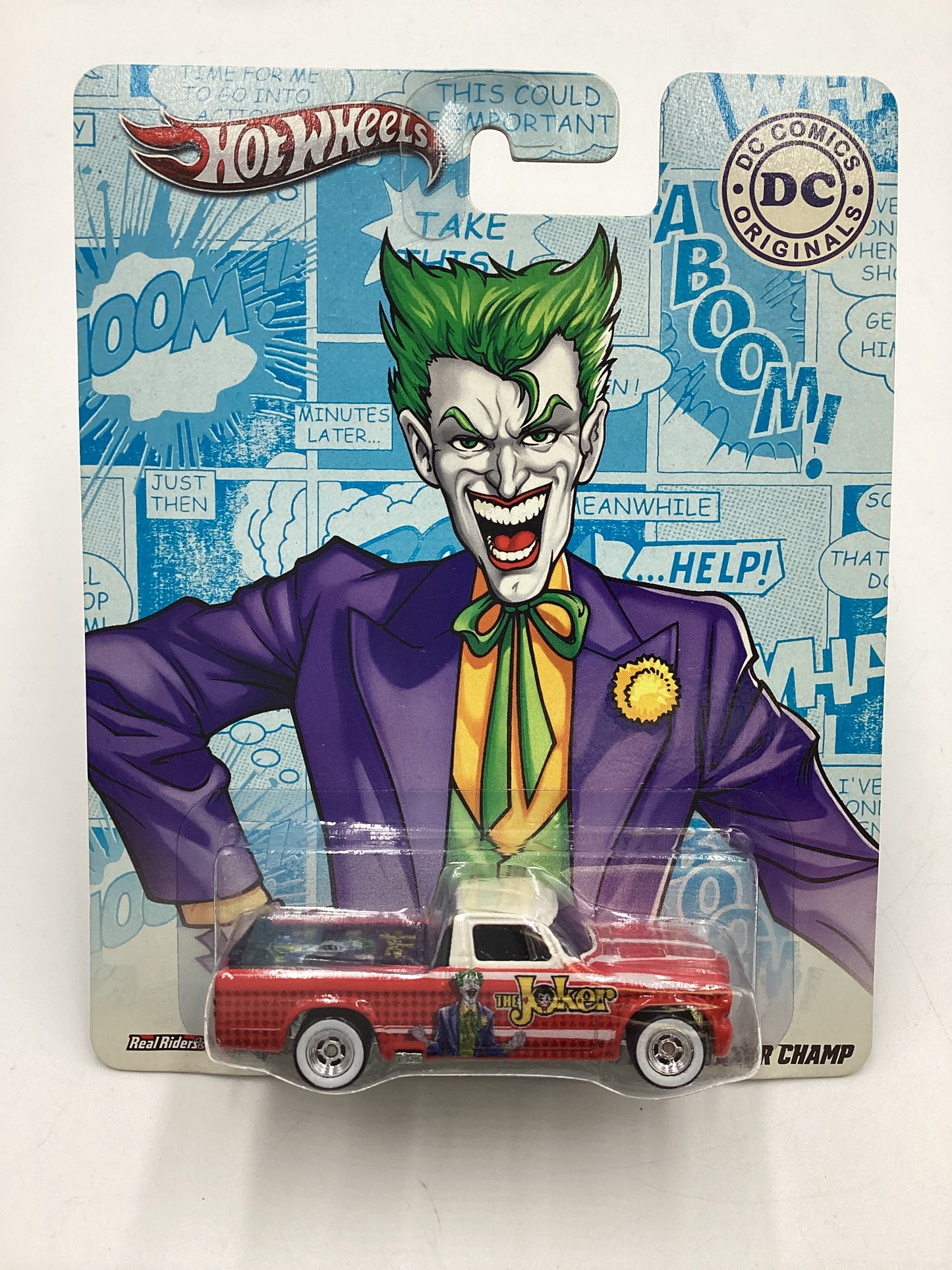 Hot Wheels Pop Culture DC Comics The Joker 63 Studebaker Champ Red with protector