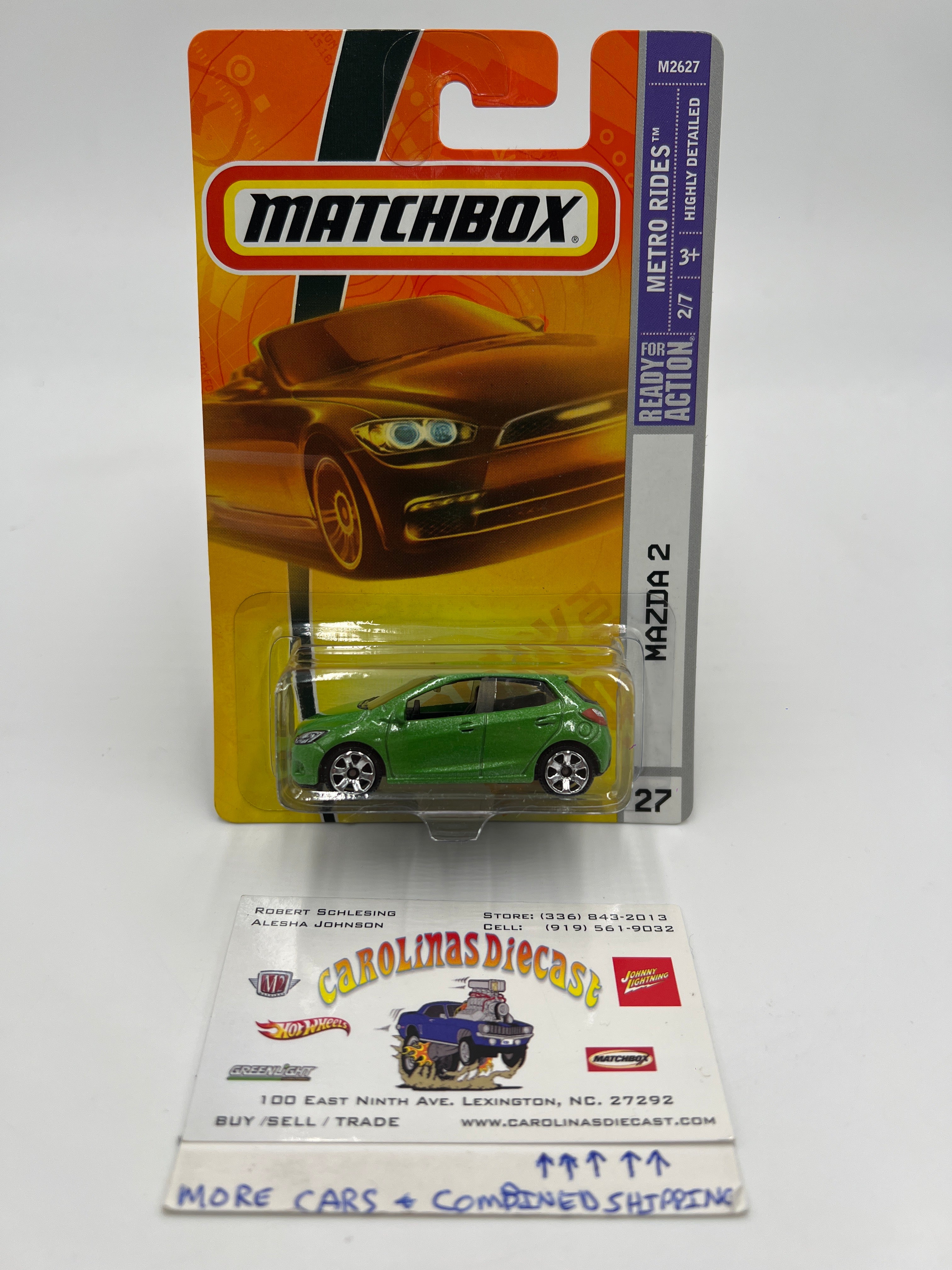 Matchbox #27 Metro Rides Mazda 2 Green W/Protector – carolinasdiecast