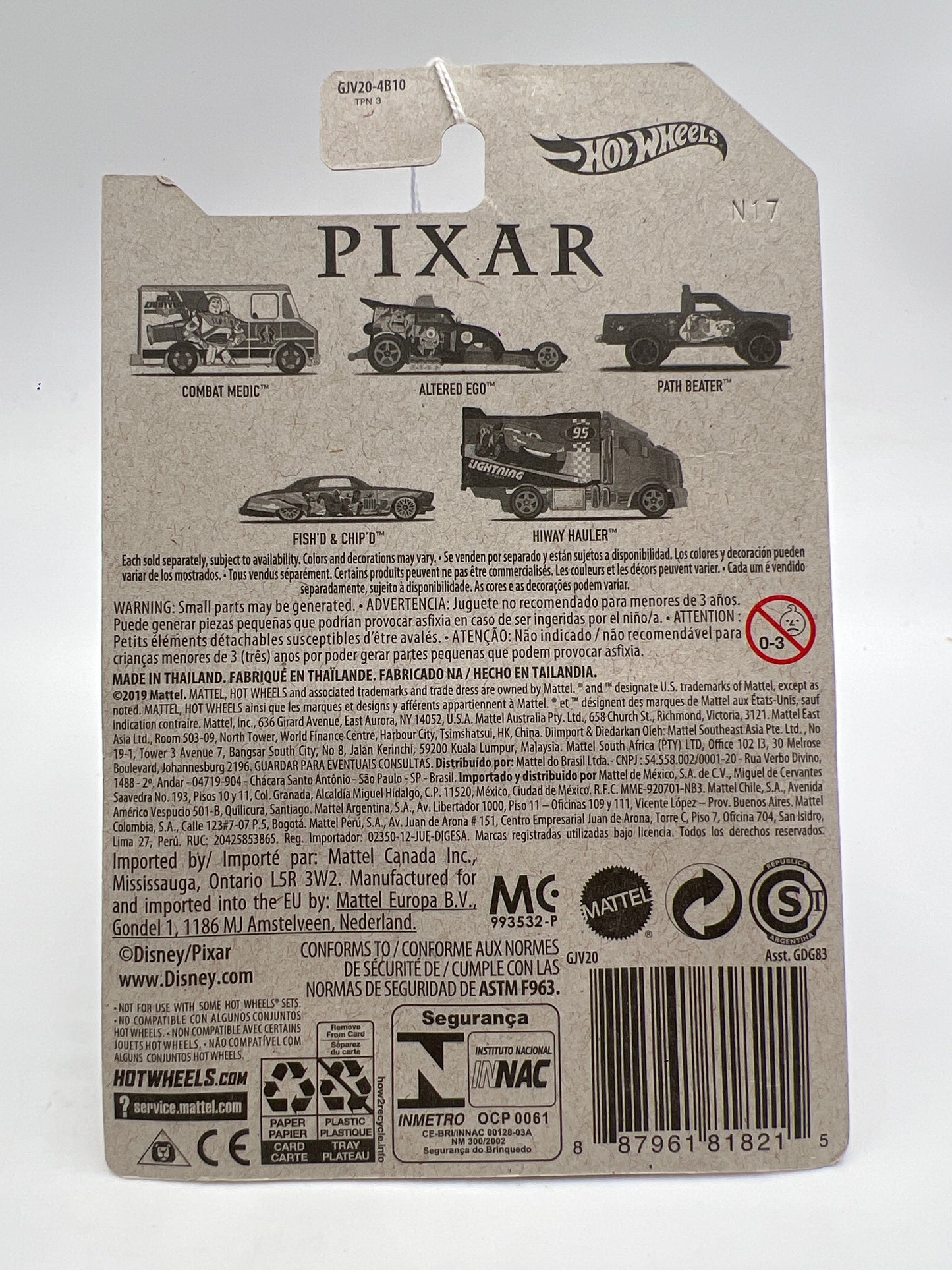 2020 Hot Wheels Disney Pixar #3 Finding Nemo Path Beater 151D