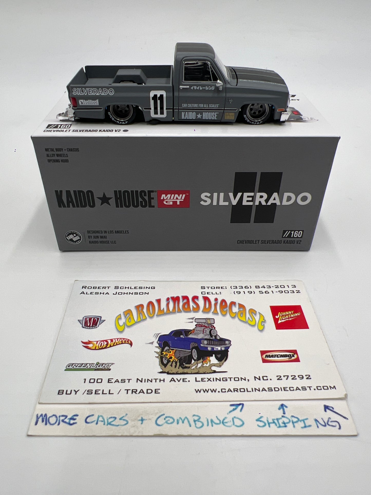 Mini GT Kaido House #160 Chevrolet Silverado Kaido V2 Gray