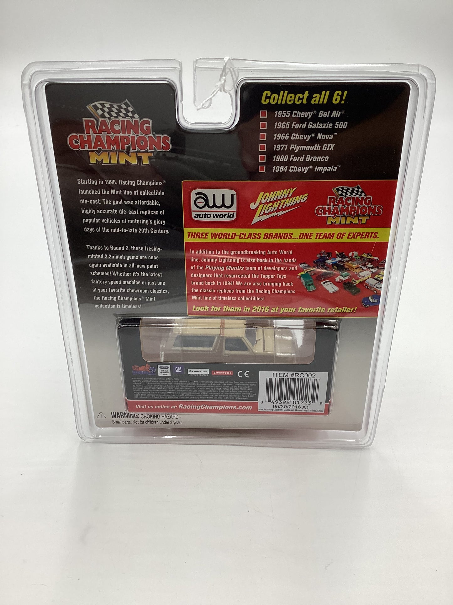 2016 Racing Champions Mint #11 1980 Ford Bronco Tan/Brown SR