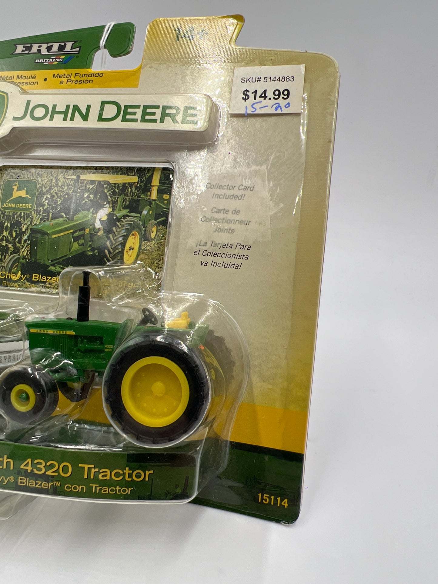 Ertl John Deere 2 Pack 69 Chevy Blazer With 4320 Tractor