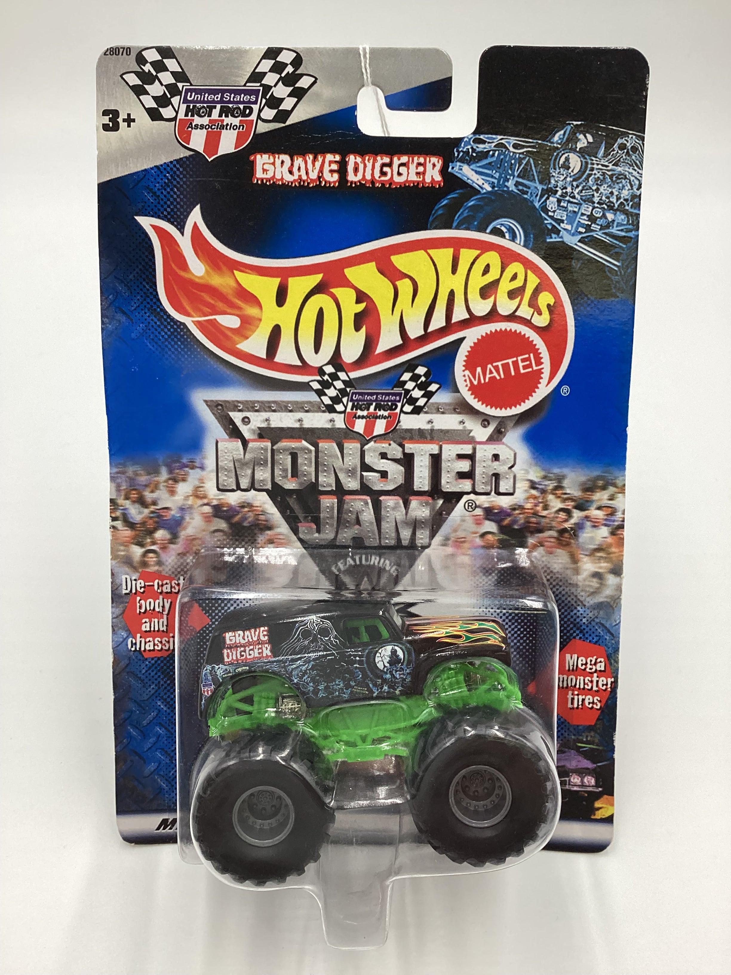 2000 Monster Jam Hot Rod Association Grave Digger Long Card 125F