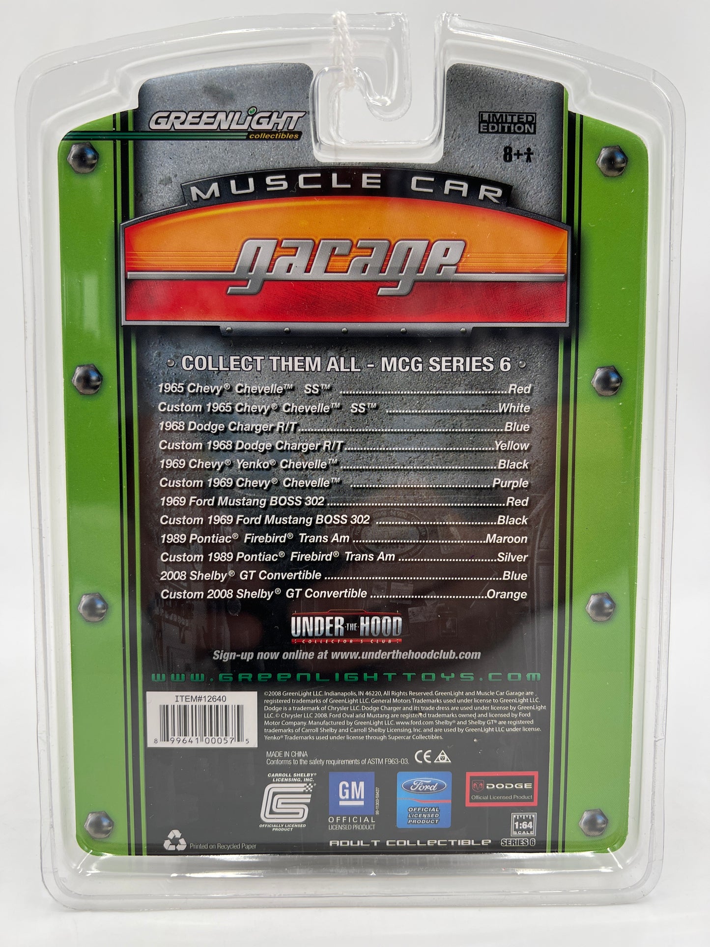 Greenlight Muscle Car Garage Series 6 1969 Ford Mustang Boss 302 Red 176C