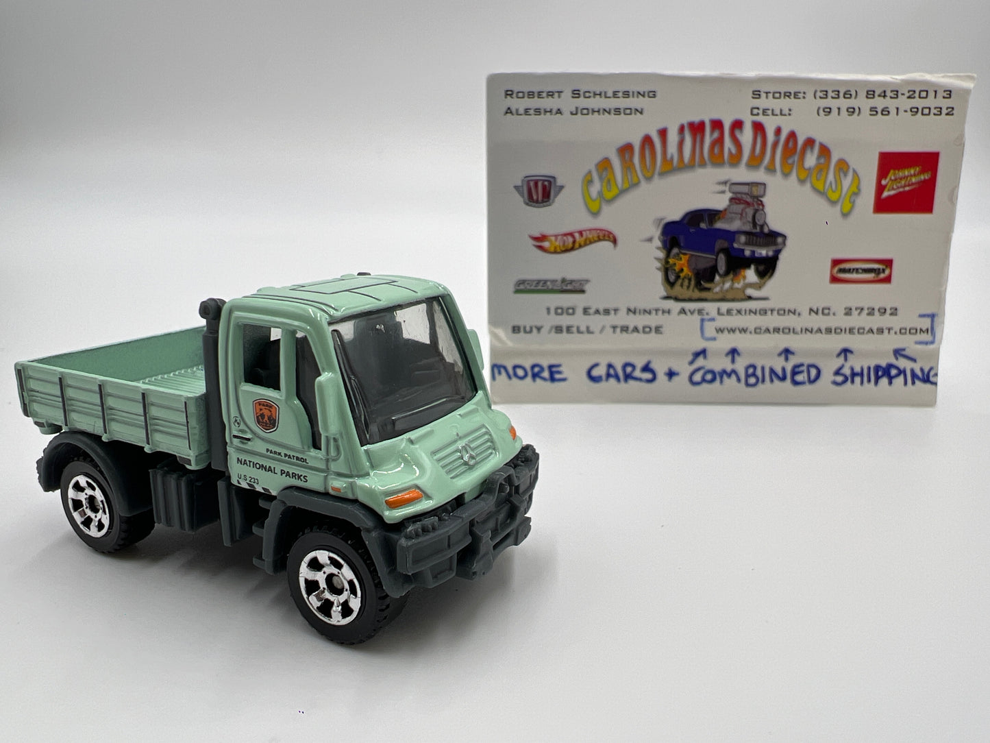 Matchbox National Parks Mercedes Unimog U300 Green Loose