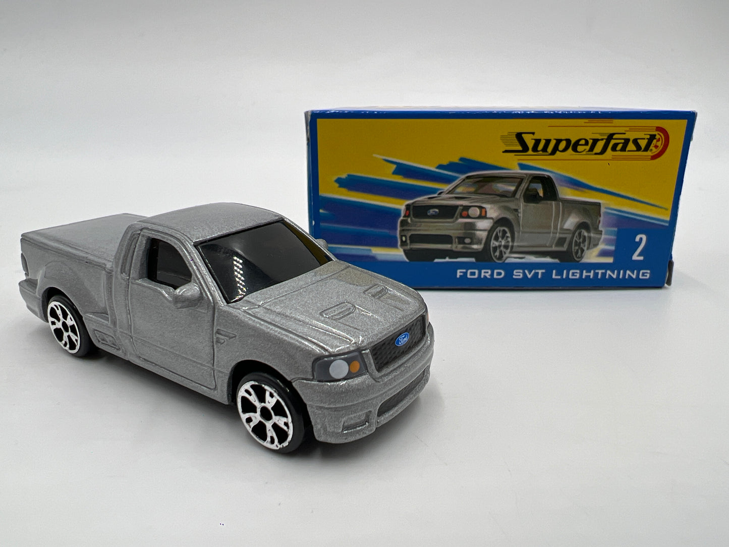 Matchbox 1/64 Superfast #2 Ford SVT Lightning Concept Silver Loose