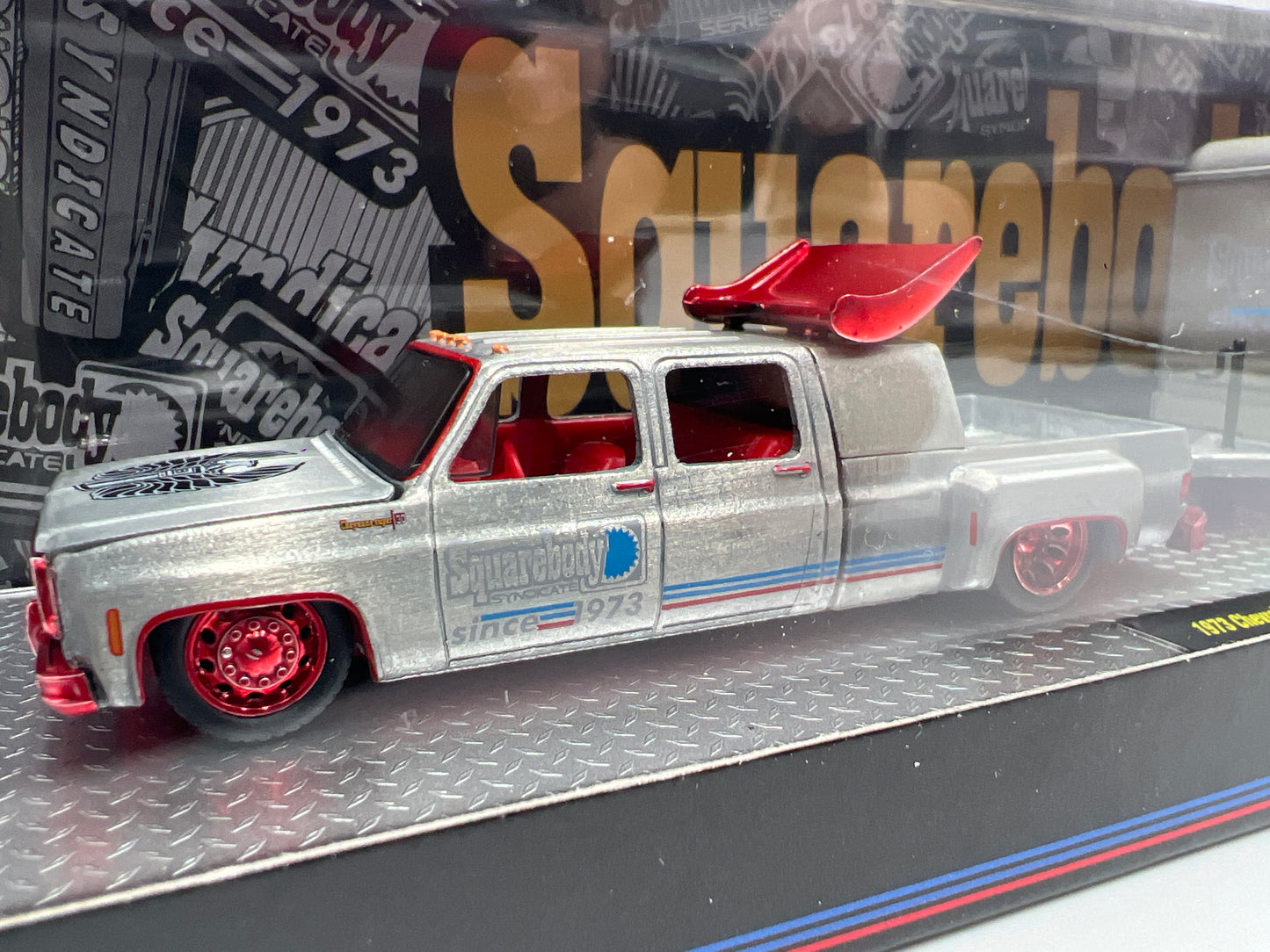 M2 Machines Auto Haulers Squarebody Syndicate RAW CHASE 1/250 1973 Cheyenne Super 30 & 1973 GMC Sierra Grande Square 1 S45