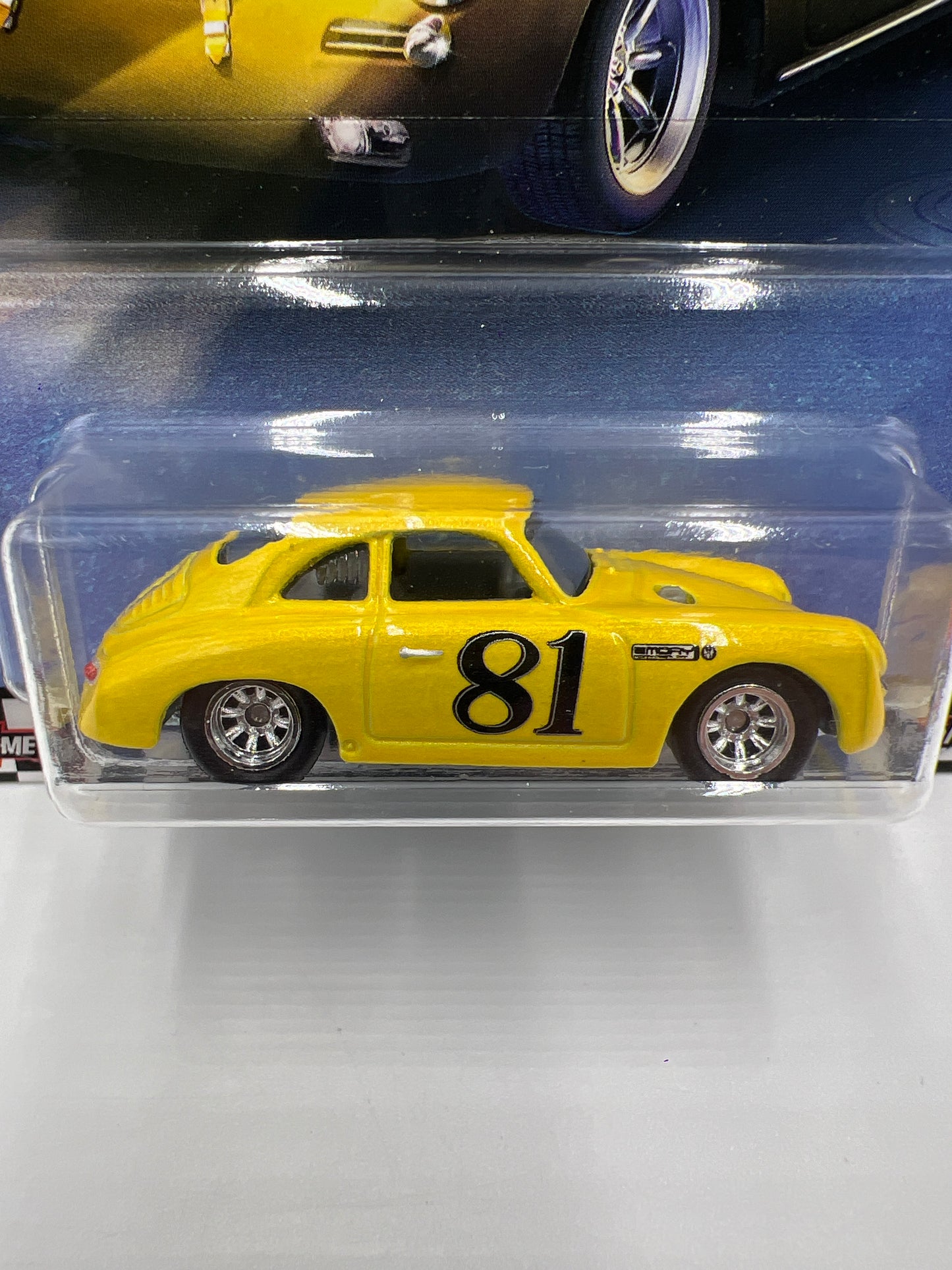 Hot Wheels Premium Boulevard #6 Porsche 356 Outlaw Yellow W/Protector