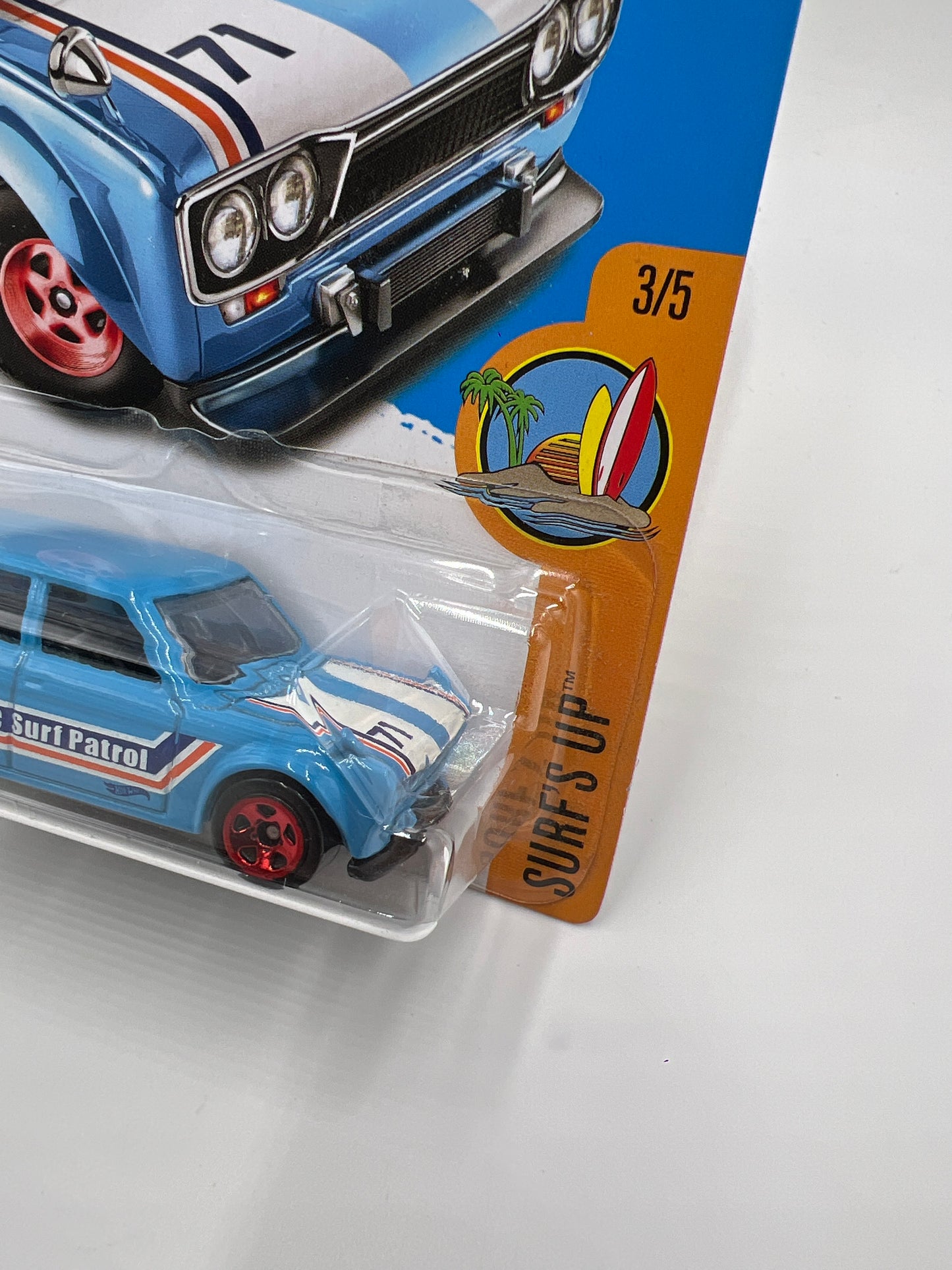 2017 Hot Wheels Surfs Up #277 71 Datsun Bluebird 510 Wagon Blue 88B
