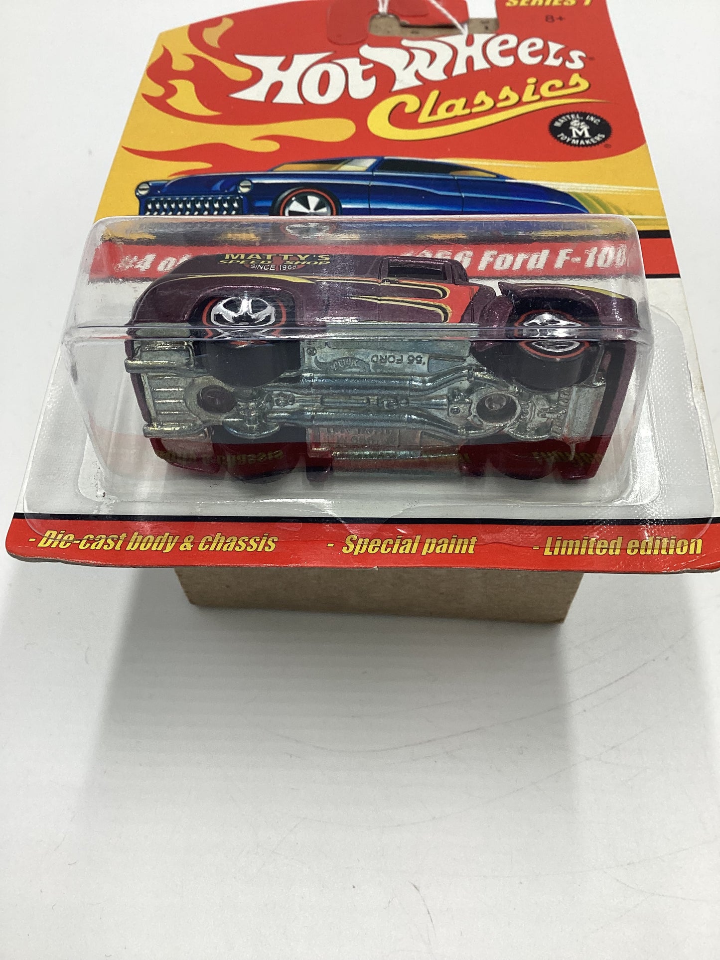 Hot Wheels Classics Series 1 #4 1956 Ford F-100 Purple