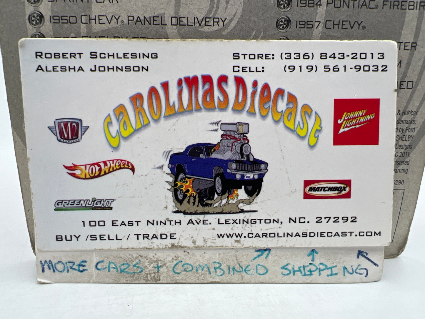 Johnny Lightning Small Card 1968 Shelby GT500 Gold