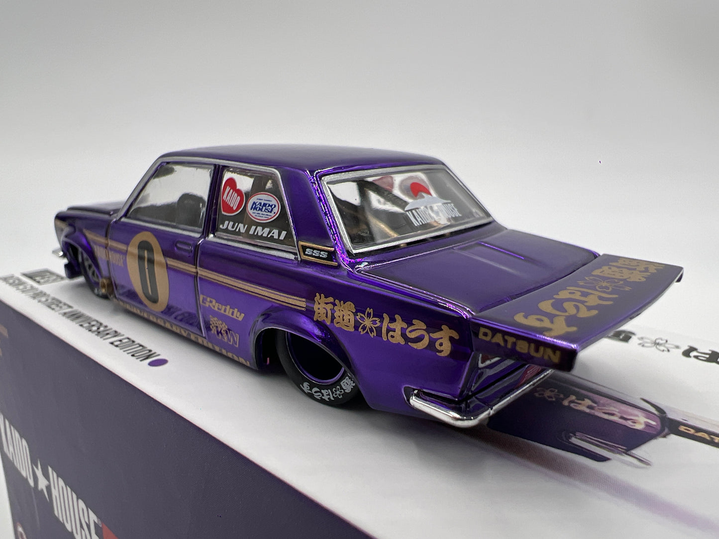 Mini GT Kaido House #138 Datsun 510 Pro Street Anniversary Edition Purple