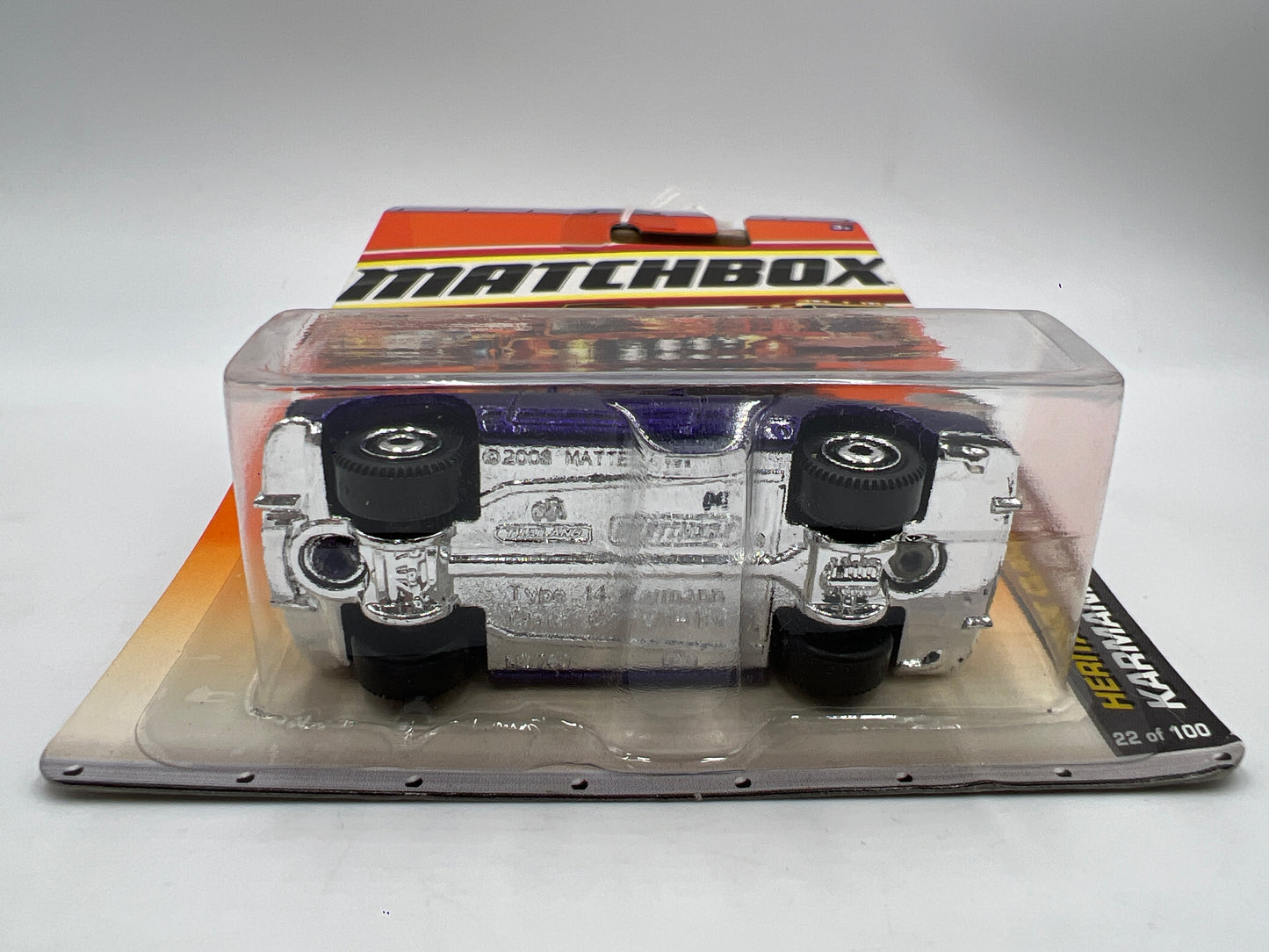 Matchbox Heritage Classics #22 Karmann Ghia Convertible Purple 211L