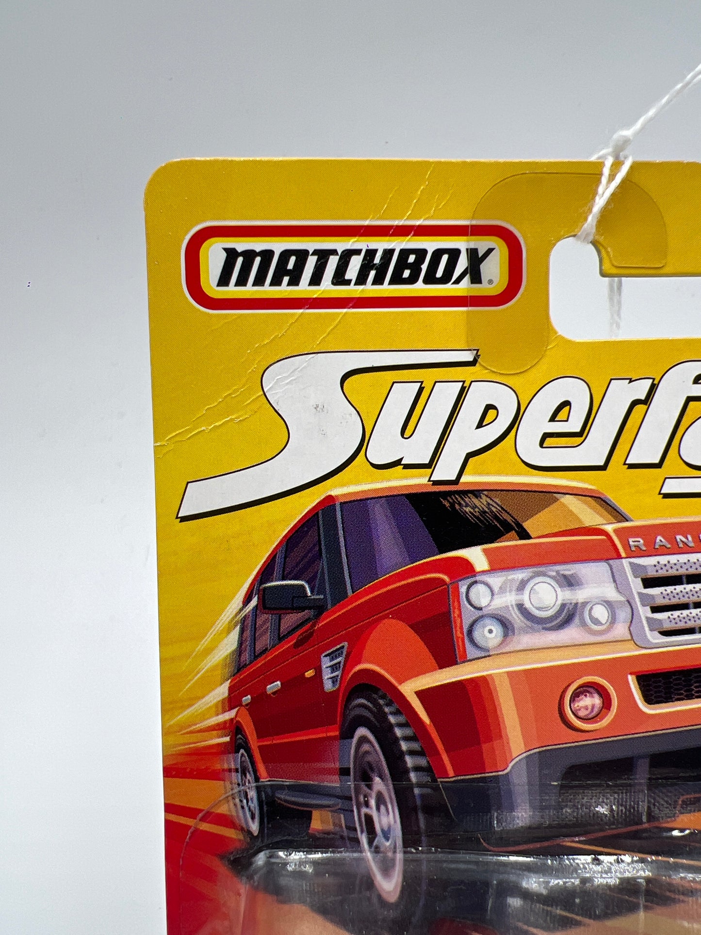 Matchbox Superfast #54 Range Rover Sport Orange Card Not Perfect