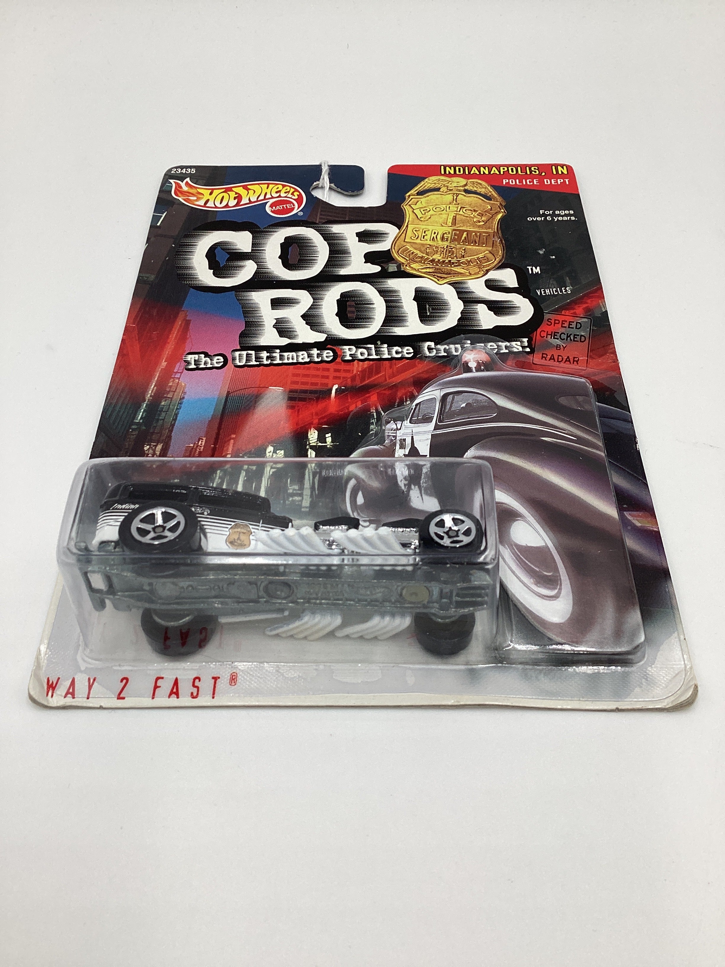 Hot Wheels Cop Rods Indianapolis, IN Police Dept Way 2 Fast (SR