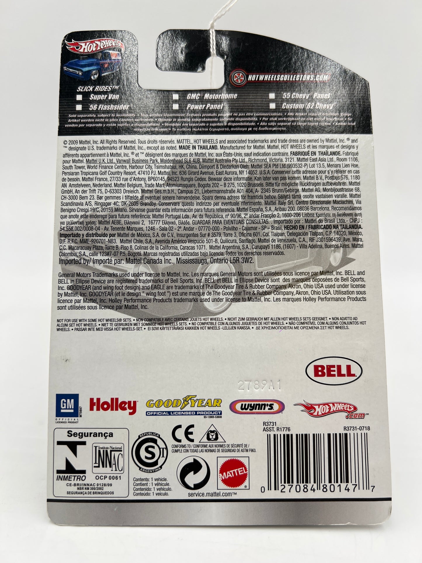 Hot Wheels Slick Rides #5 Power Panel Hooker Headers White 242H