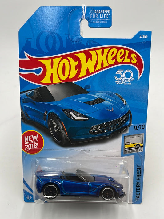 2018 Hot Wheels  #5 Corvette C7 Z06 Convertible 1C