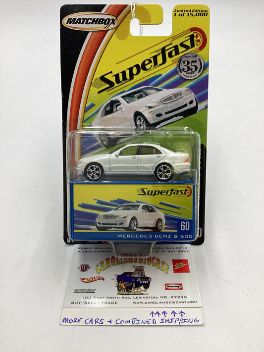 Matchbox 2004 Superfast #60 Mercedes Benz S 500 White 172A