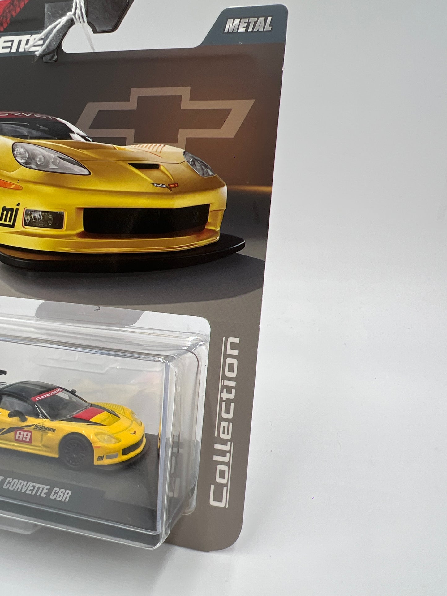 2025 Majorette Metal Collection Series 2005 Chevrolet Corvette C6R Yellow/Black SR