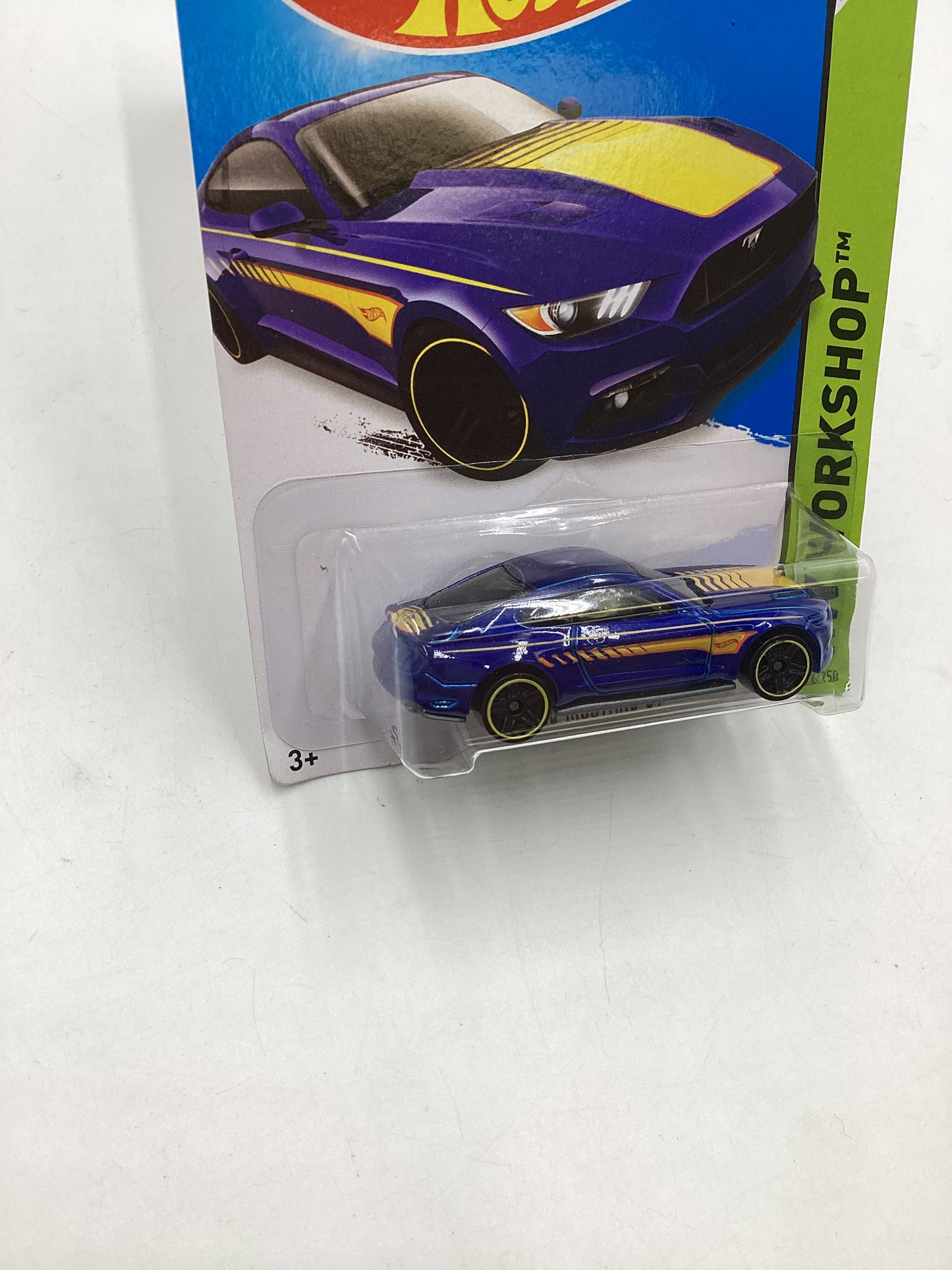 2015 Hot Wheels Workshop #247 15 Ford Mustang GT Blue 31D