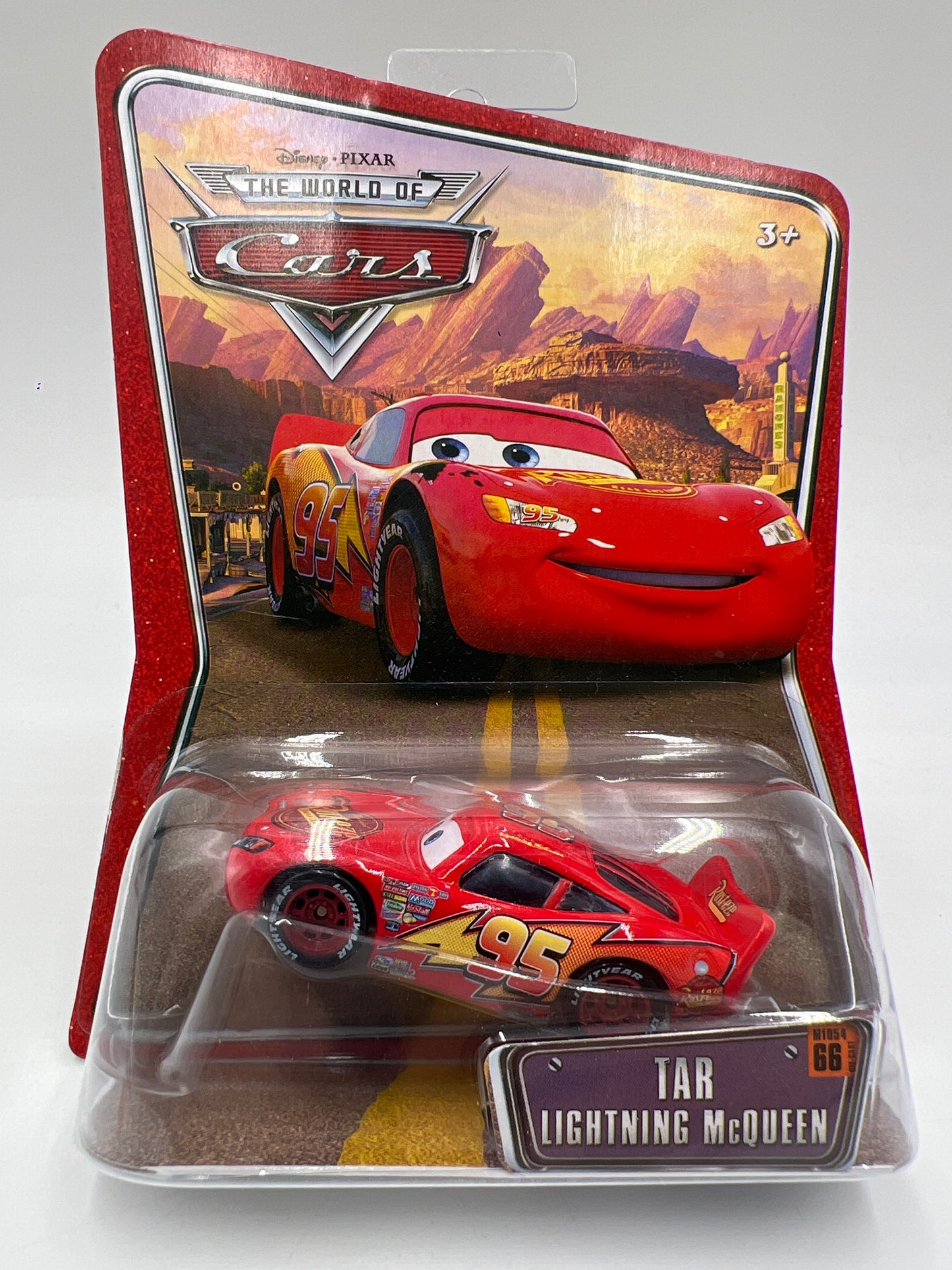 Disney Pixar The World Of Cars #66 Tar Lightning McQueen 138i