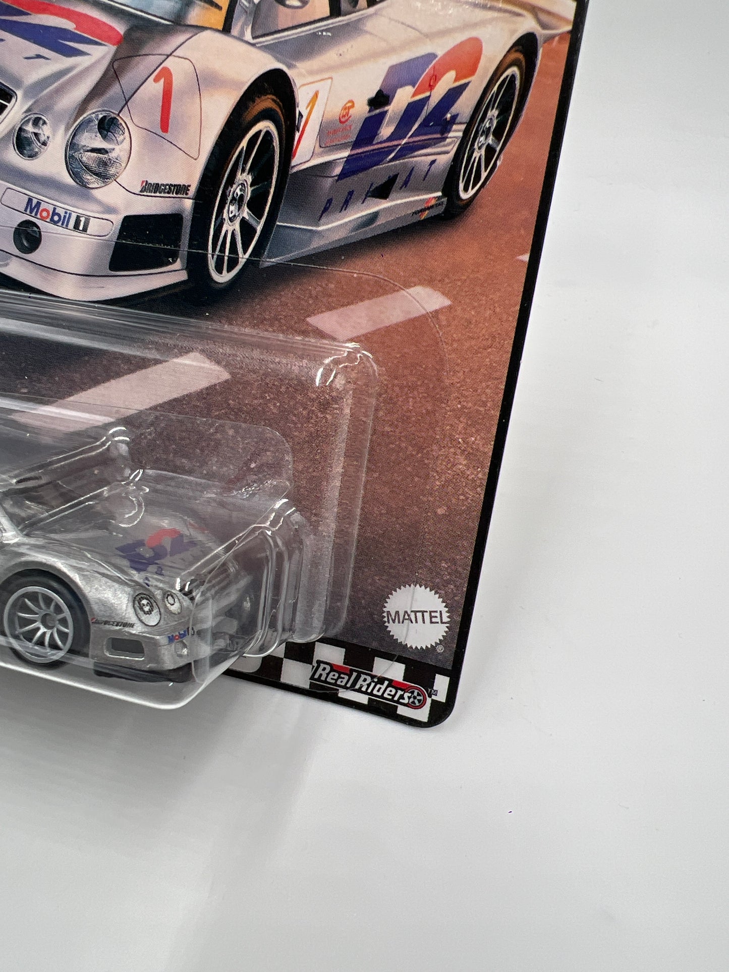 Hot Wheels Premium Boulevard #37 1997 Mercedes-Benz CLK-GTR Silver W/Protector