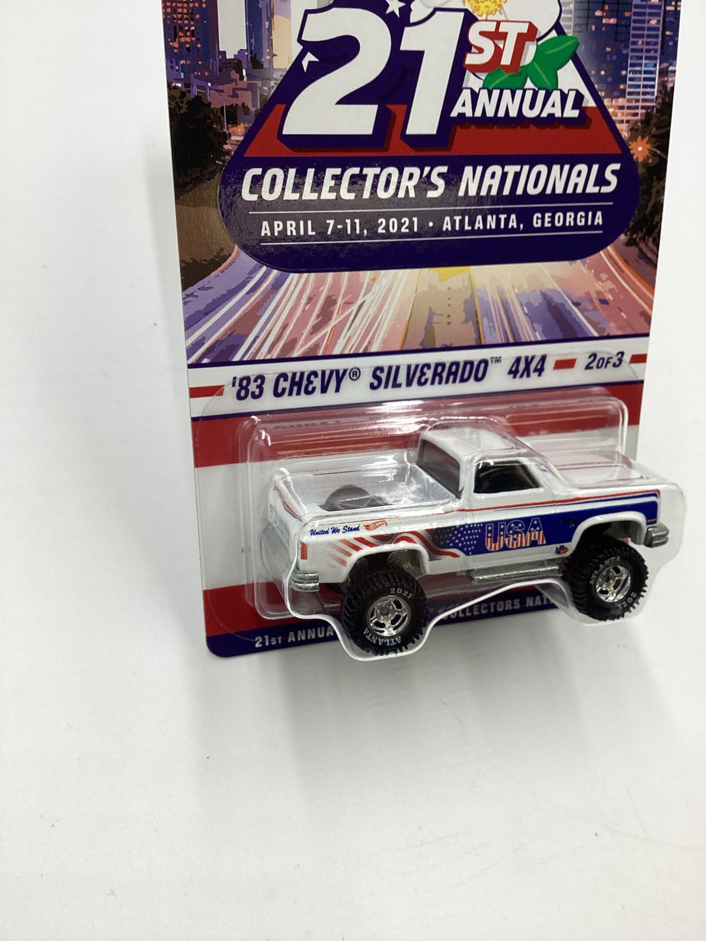 2021 Hot Wheels 21st Annual Collector’s Nationals ‘83 Chevy Silverado 4x4 03557/05500 W/protector