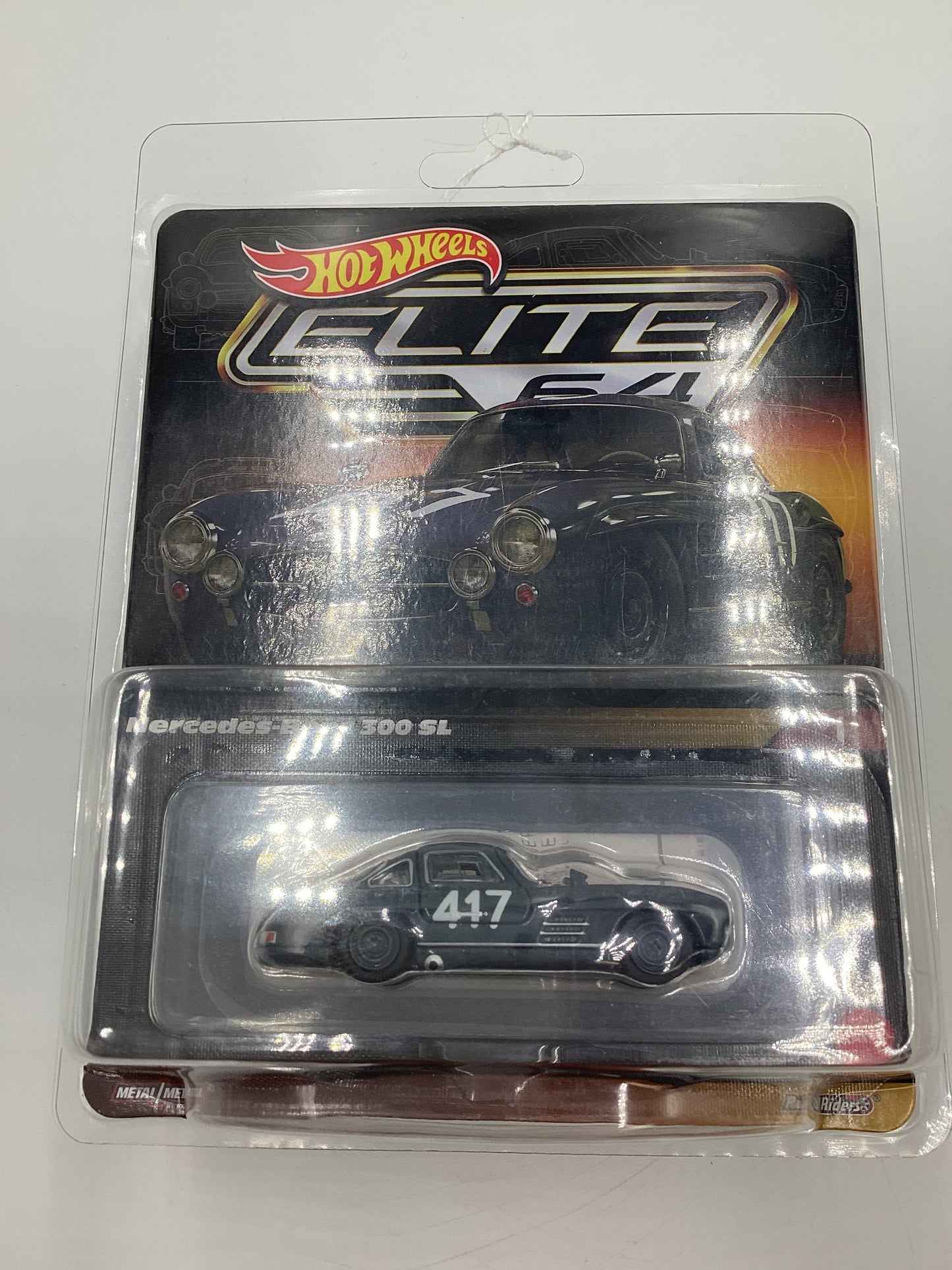 Hot Wheels Elite 64 #1 Mercedes-Benz 300 SL Gray with protector