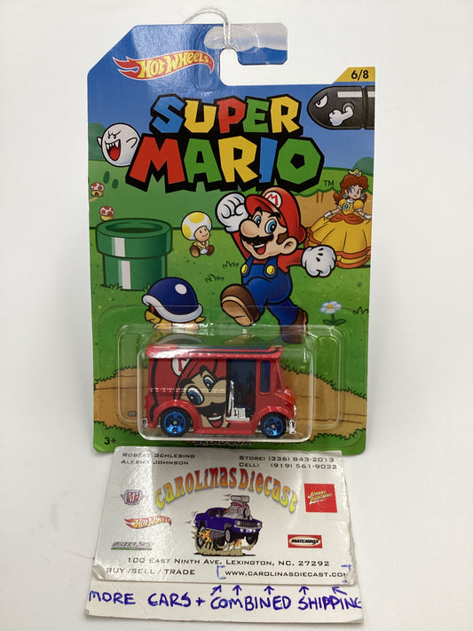 2016 Hot Wheels Super Mario #6 Bread Box Red Mario 157A