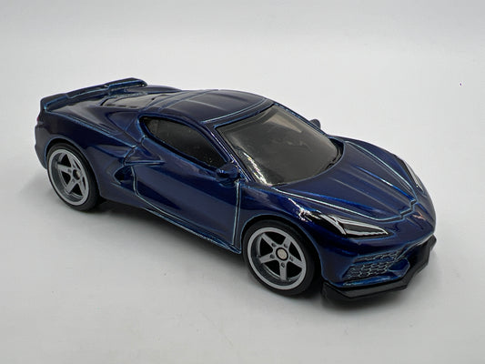 Hot Wheels 1/64 Super Treasure Hunt 2020 Corvette C8 Blue Loose