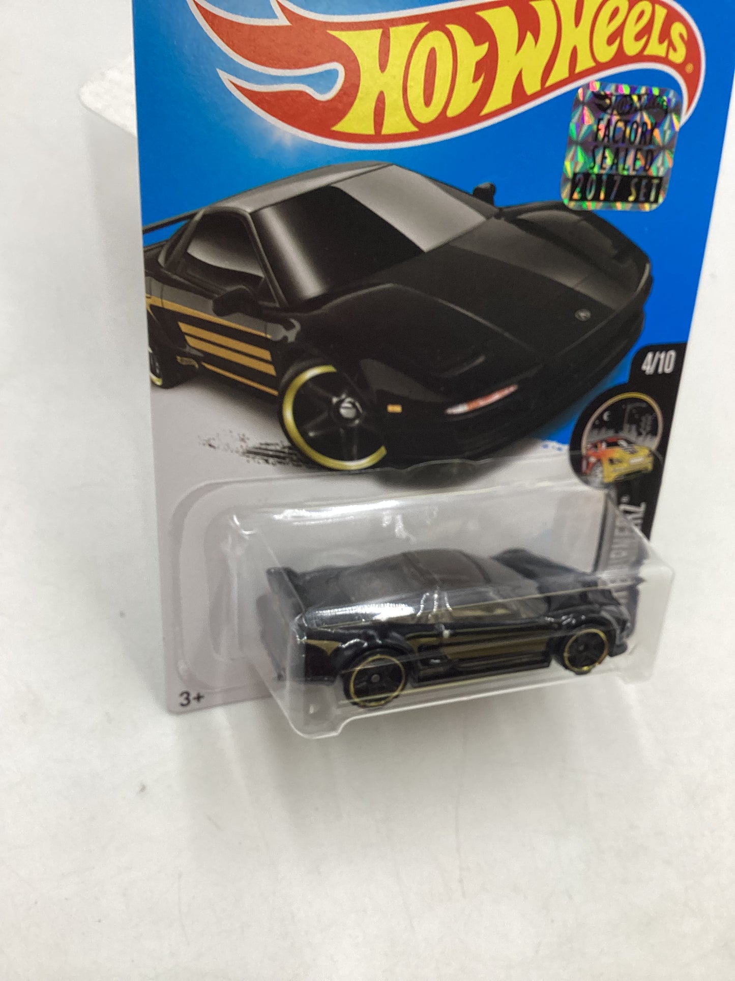 2017 Hot Wheels #262 90 Acura NSX Black Factory sealed sticker 102G