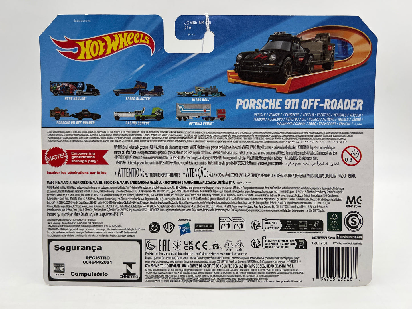 2025 Hot Wheels Track Fleet Porsche 911 Off-Roader Black SR