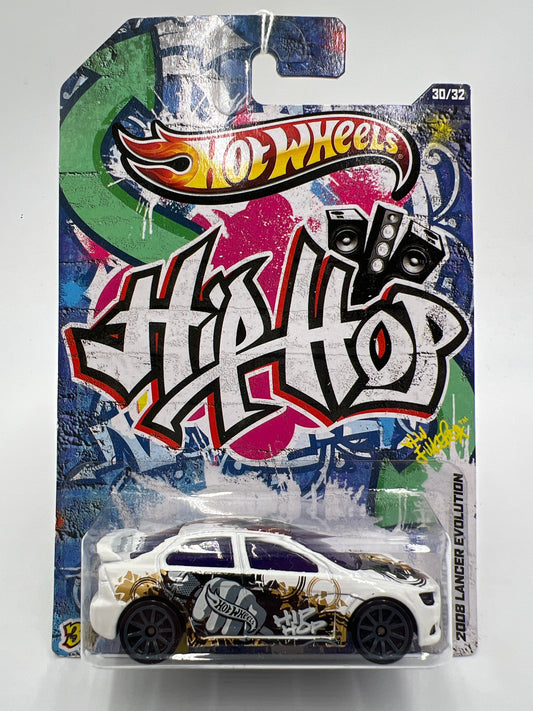 Hot Wheels Jukebox Hip Hop #30 2008 Lancer Evolution White
