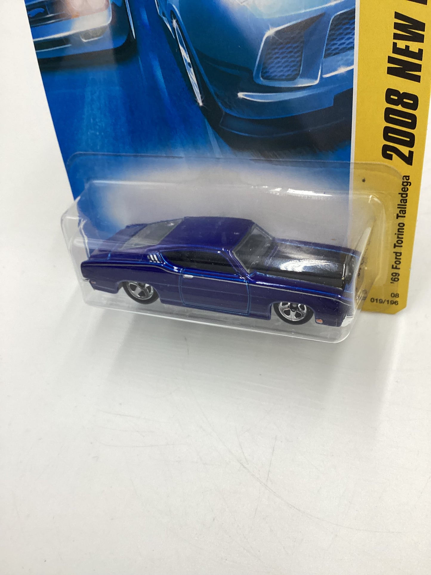 2008 Hot Wheels New Models #19 69 Ford Torino Talledega Blue 27C