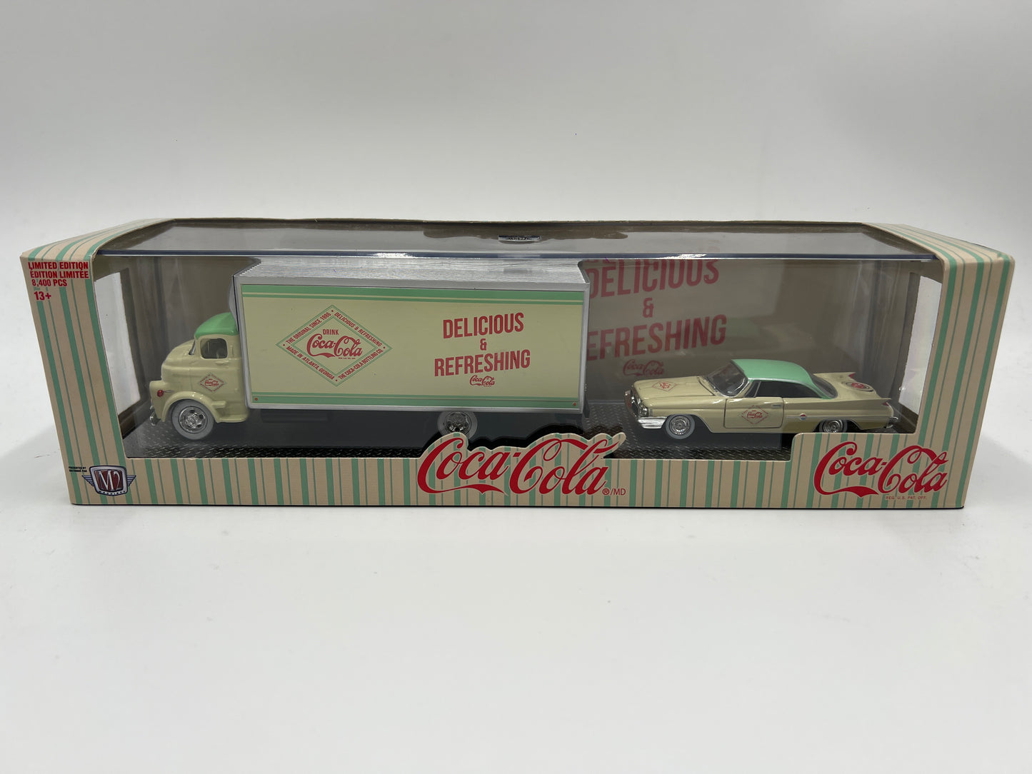 M2 Machines Auto Haulers Coca Cola 1958 Dodge COE & 1960 Chrysler 300F TW20