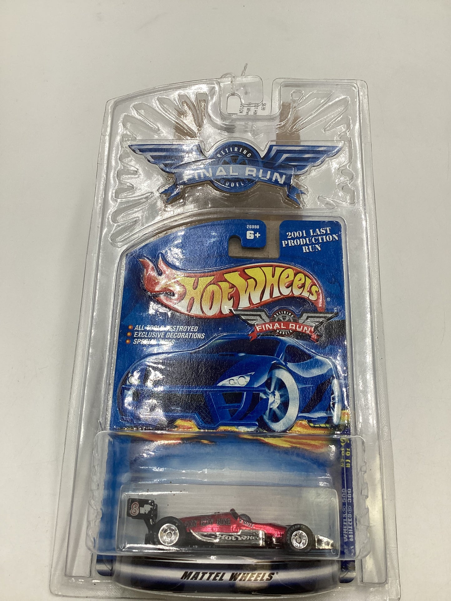 2001 Hot Wheels Final Run #7 Hot Wheels 500 Red