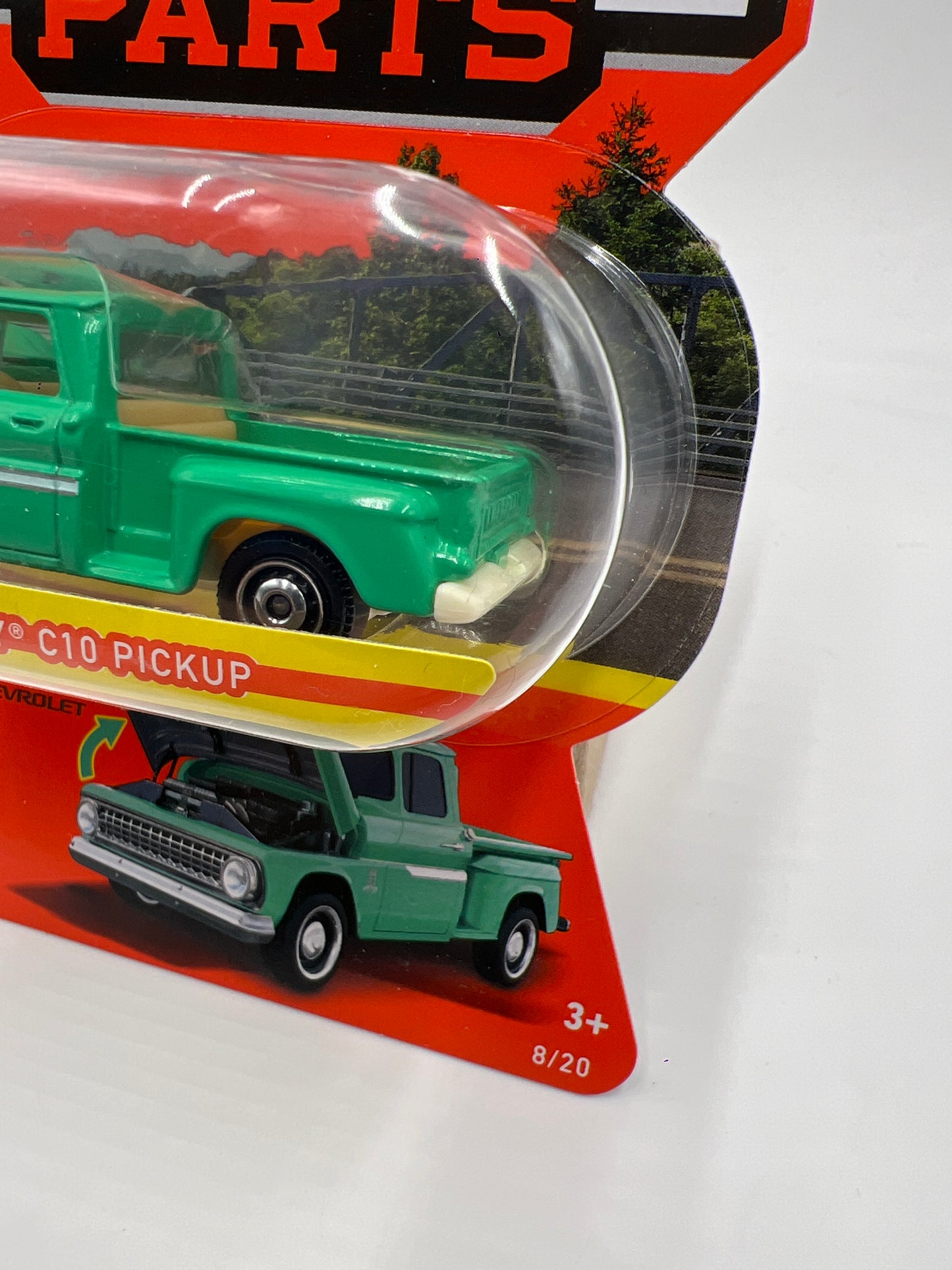 Matchbox Moving Parts #8 1963 Chevy C10 Pickup Green 162D