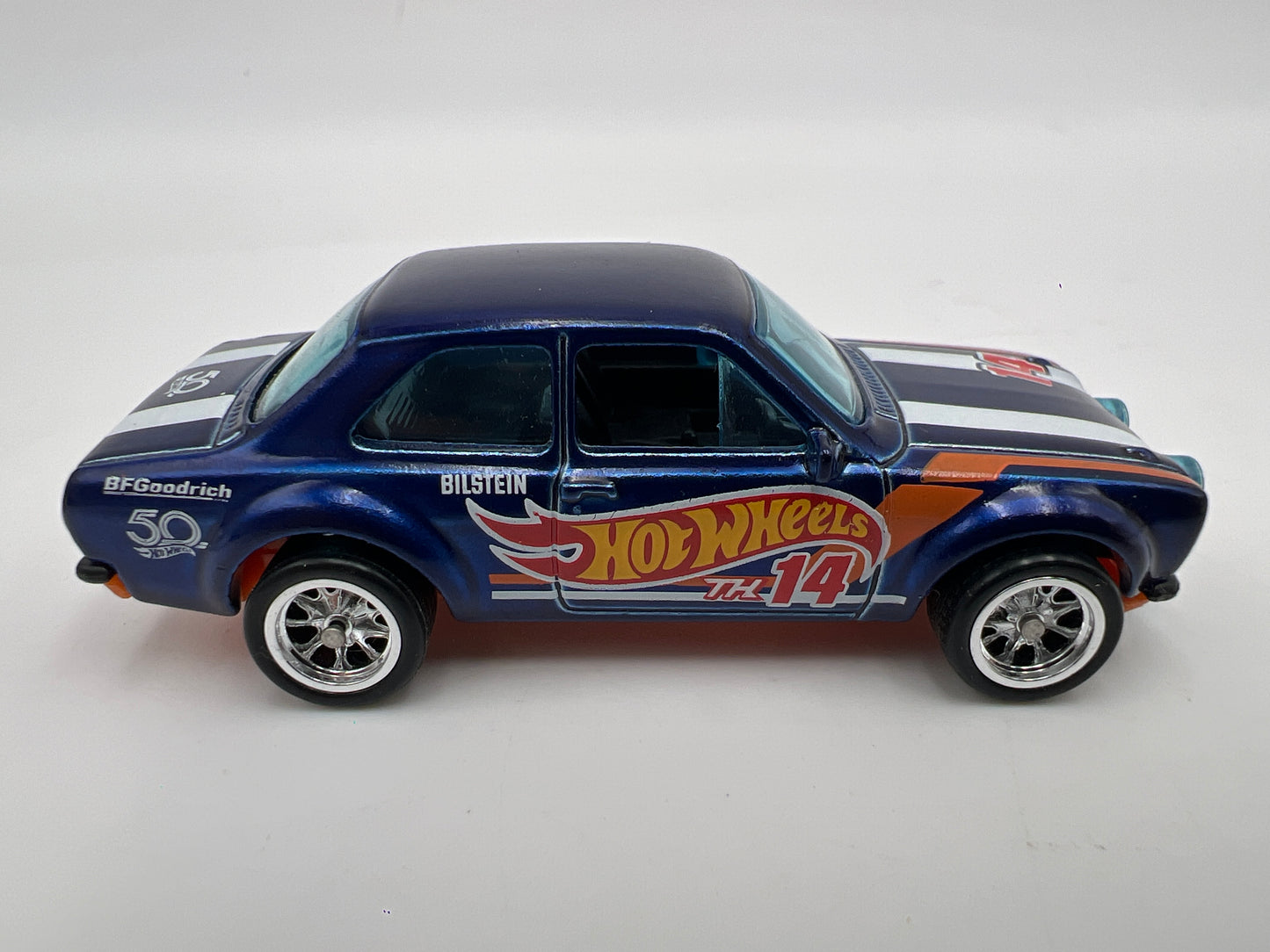 2018 Hot Wheels 1/64 Super Treasure Hunt 70 Ford Escort RS1600 Blue Loose