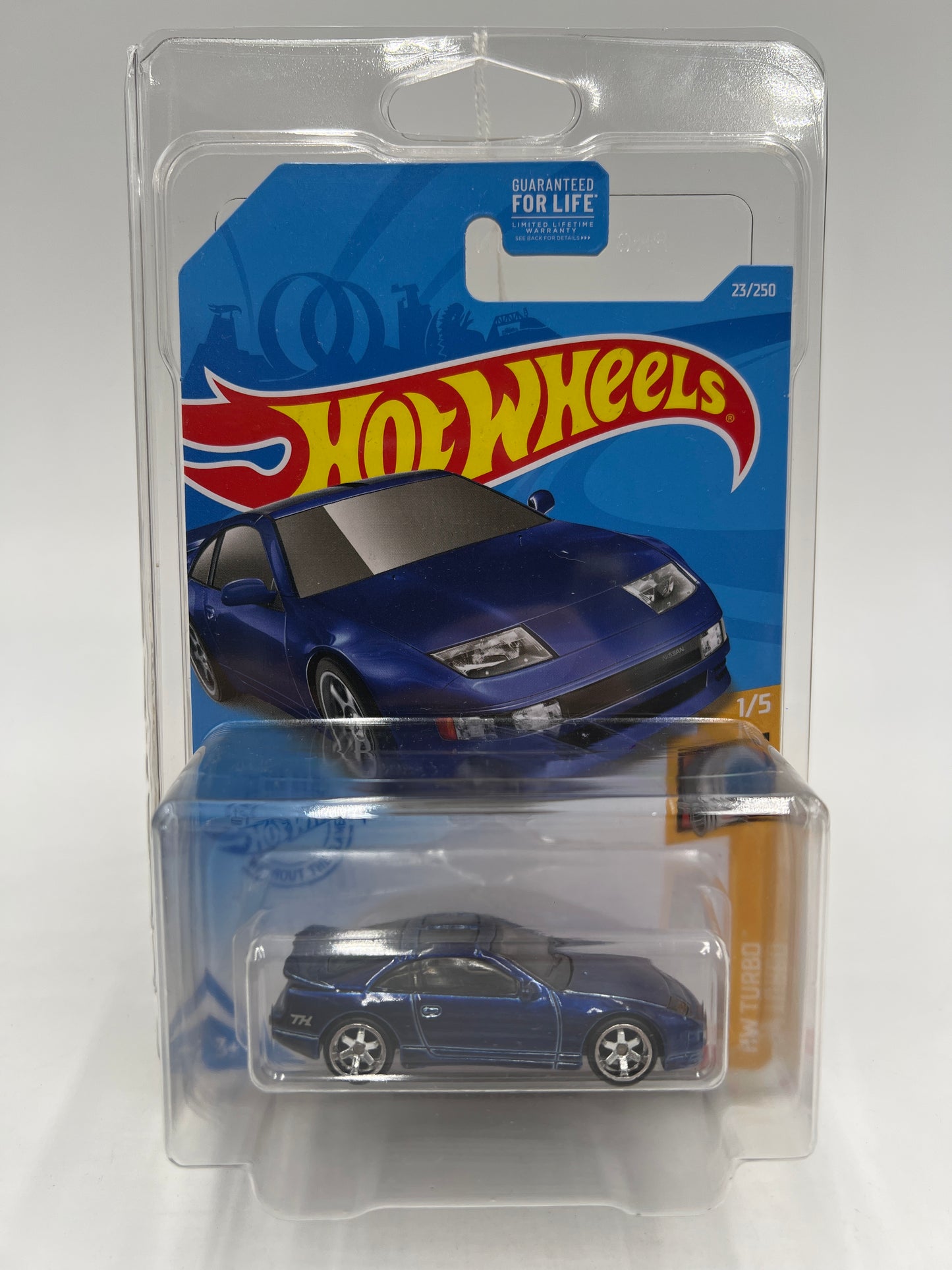 2021 Hot Wheels Super Treasure Hunt #23 Nissan 300ZX Twin Turbo Blue W/Protector