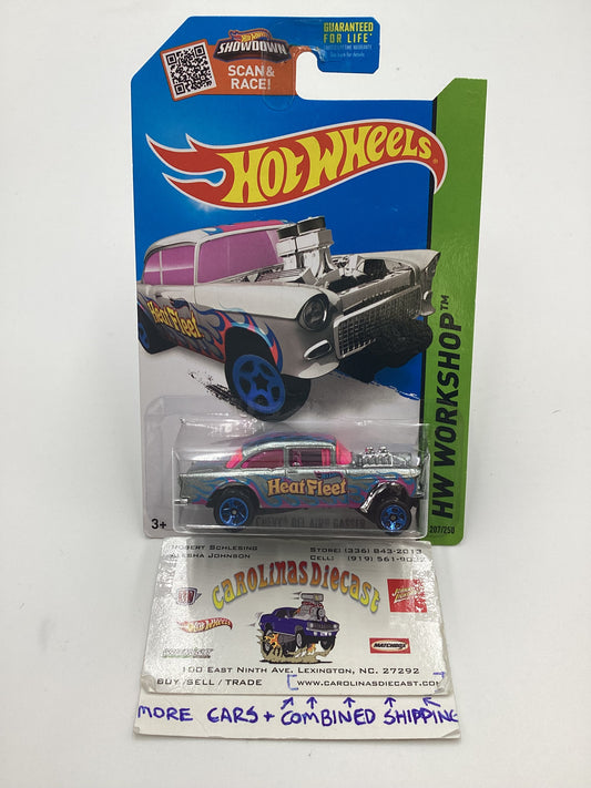 2015 Hot Wheels Zamac #207 55 Chevy Bel Air Gasser