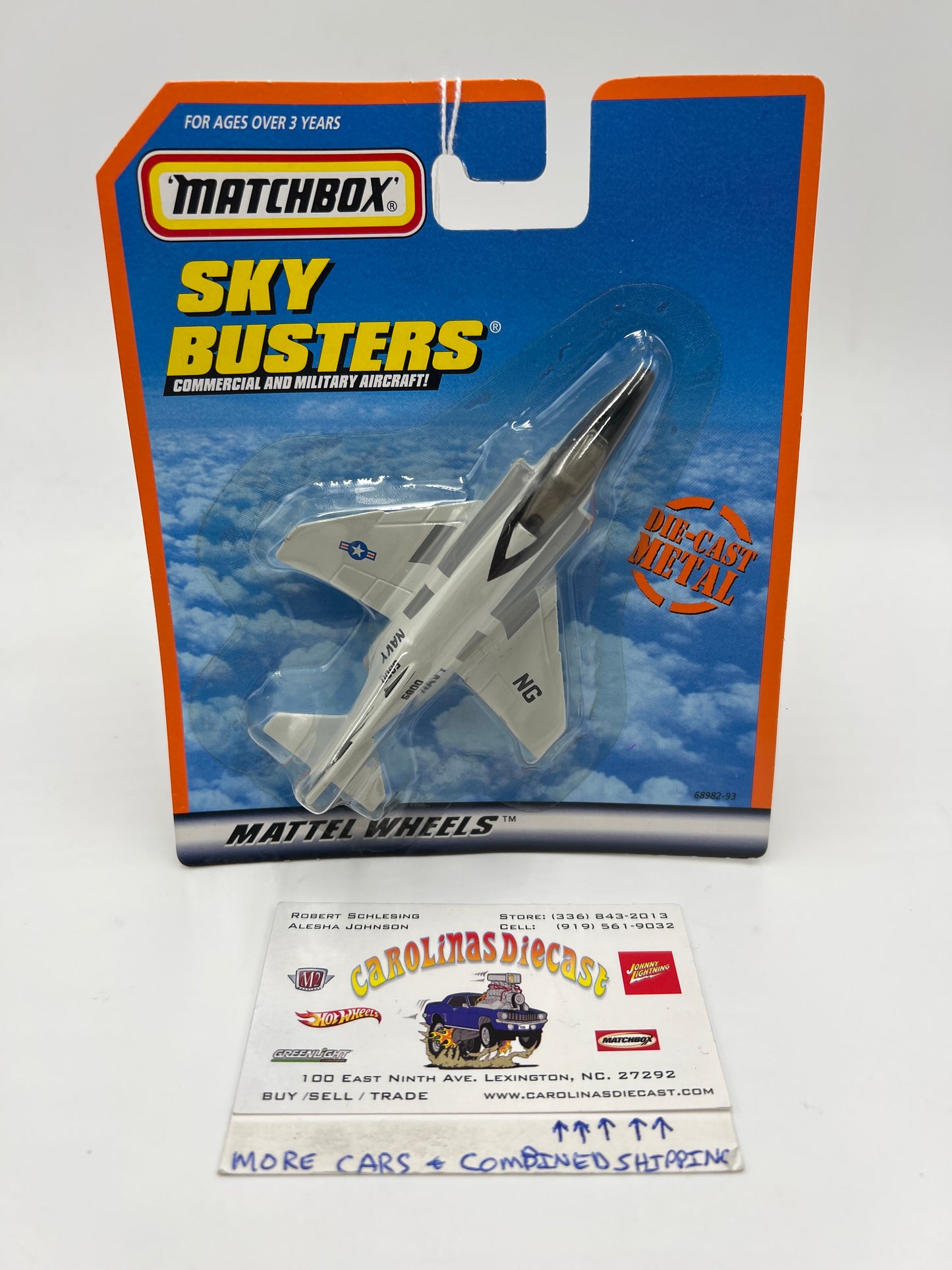 1999 Matchbox Sky Busters F4-E Navy NG Fighter Jet