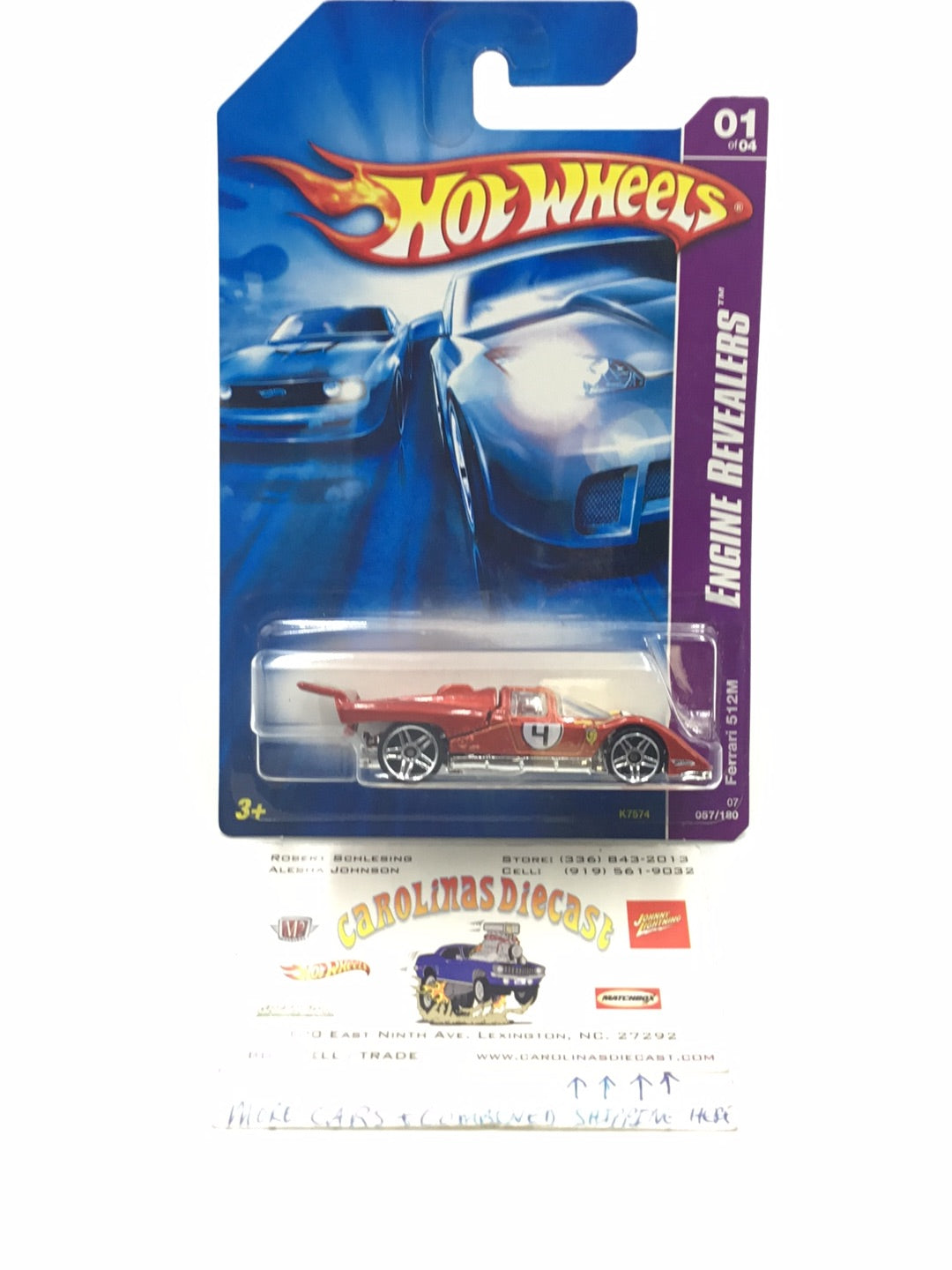 2007 Hot Wheels #57 Ferrari 512 M