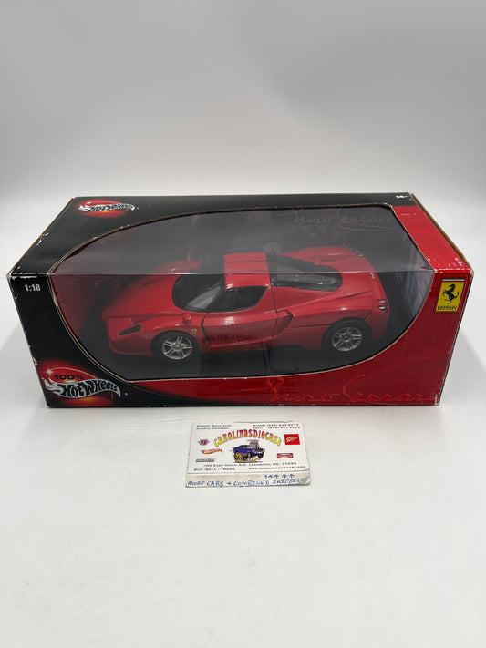 Hot Wheels 100% 1:18 Scale Enzo Ferrari NIB Red