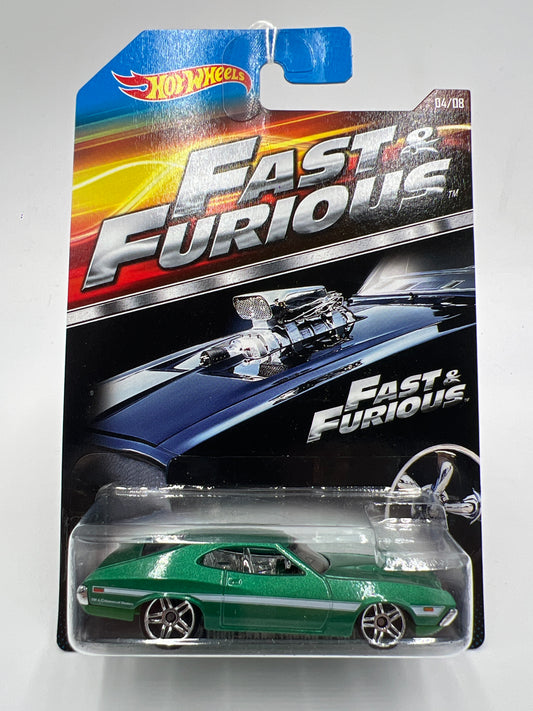 Hot Wheels Fast and Furious #4 72 Ford Gran Torino Sport Green 72G