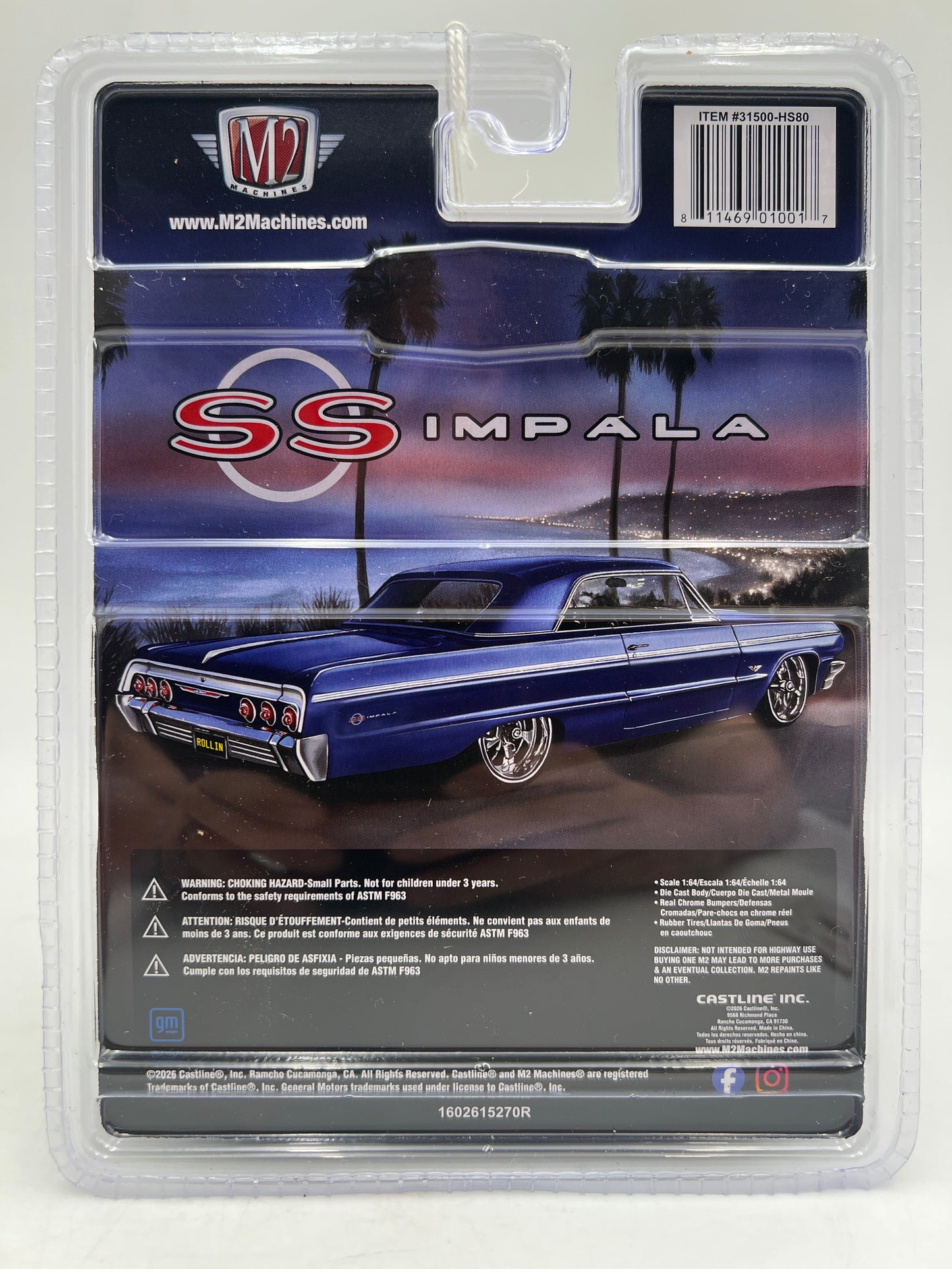 M2 Machines HS80 Hobby Exclusive CHASE 1964 Chevrolet Impala SS