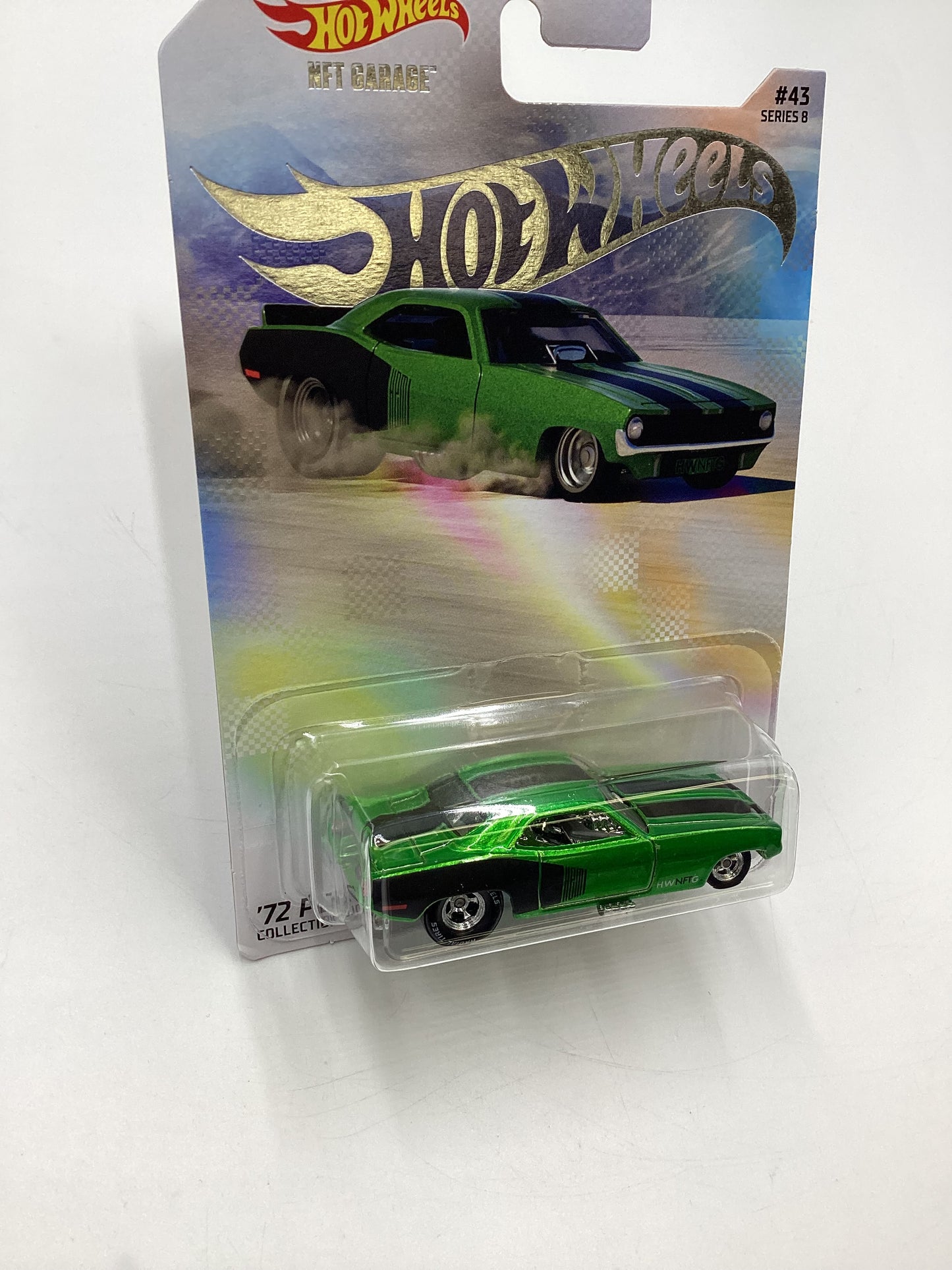 Hot Wheels NFT Garage Series 8 #43 72 Plymouth Cuda FC Green